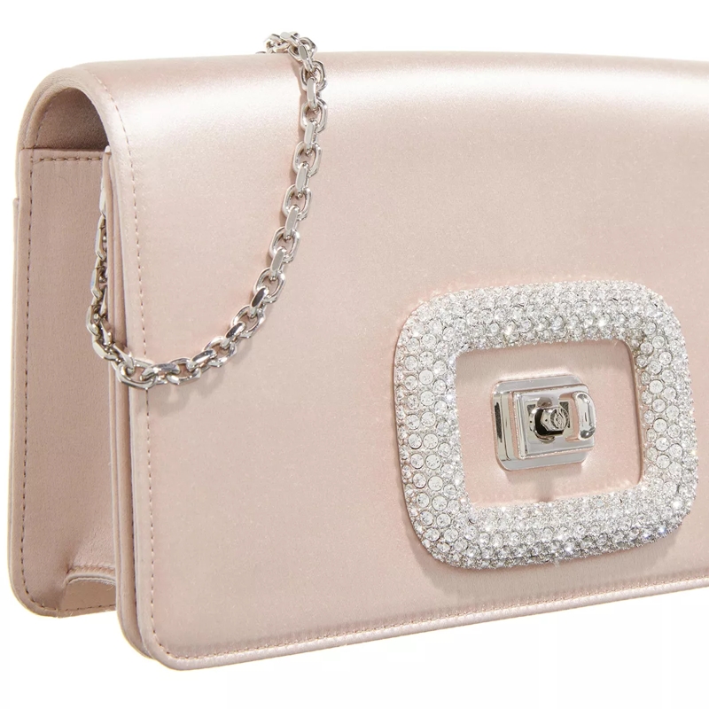 Roger Vivier Crossbody Bag Viv Choc Jewel Mini Bag Beige(Image 4)