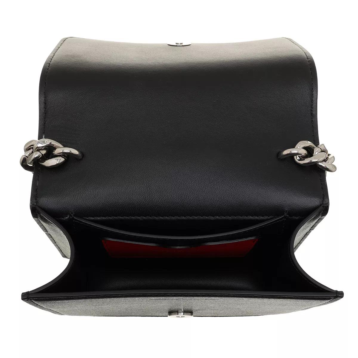 Four Ring Leather Messenger Bag in Black - Alexander Mc Queen