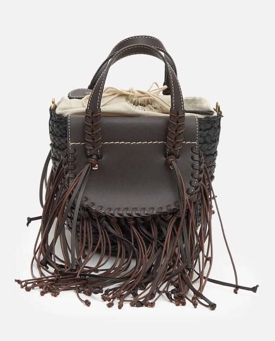 Cuba Lab Crossbody bags Habanera Fringes Handbag in zwart