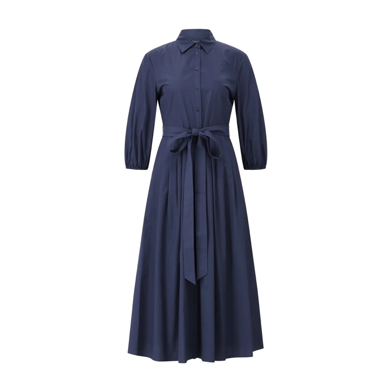 WEEKEND Max Mara Maxikleid Blusenkleid Kentia blau