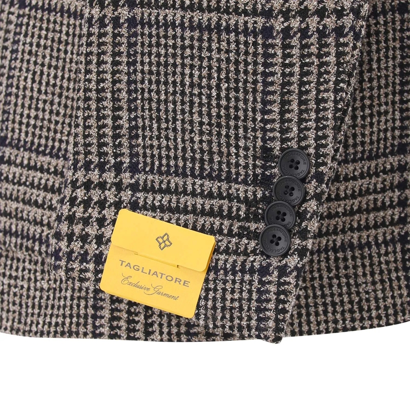 Tagliatore  Sakko aus Schurwoll-Mix beige(Image 5)