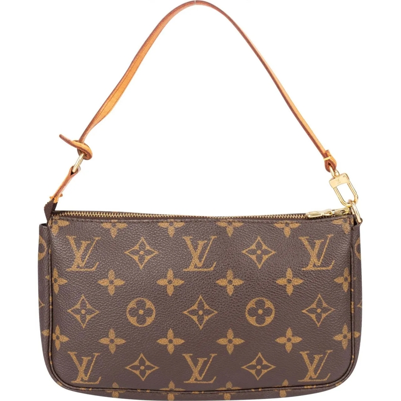 Louis Vuitton Schultertasche Louis Vuitton Canvas Monogram Pochette Accessoire  mehrfarbig