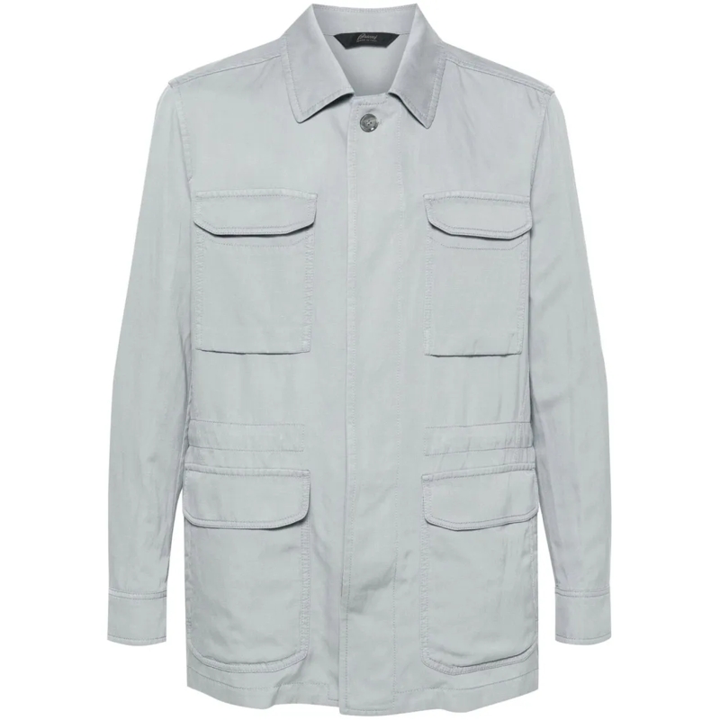 Brioni Daunenjacke Sahariana Jacket White