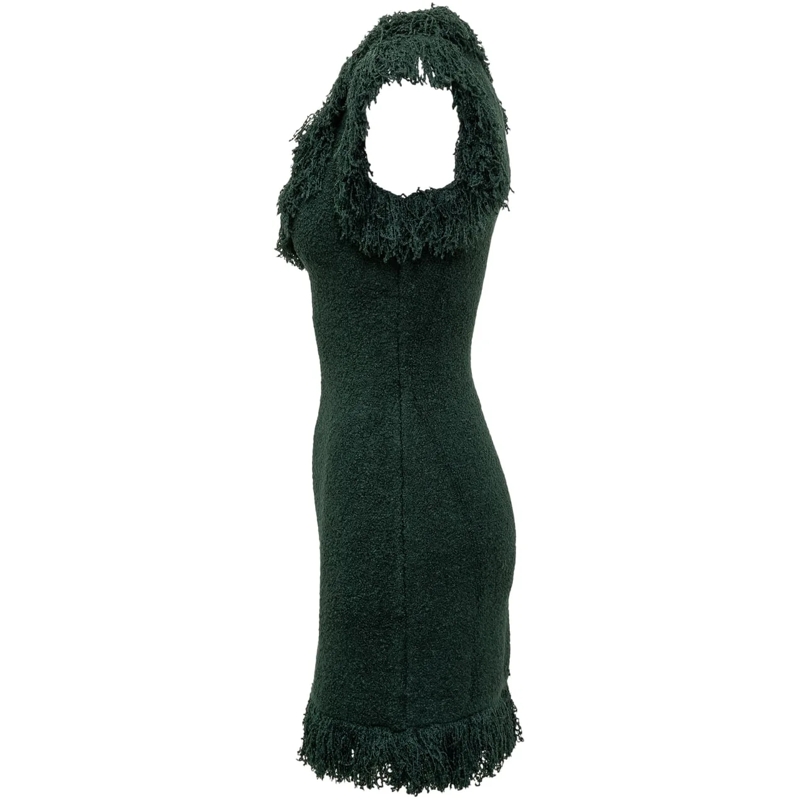 Salvatore Ferragamo Mini-robe Abito Verde con Frange Ferragamo grün(Image 3)