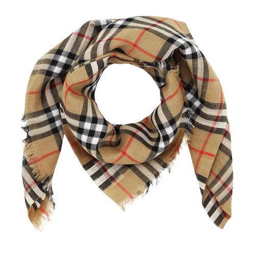 Burberry Vintage Check Scarf Antique Yellow Foulard
