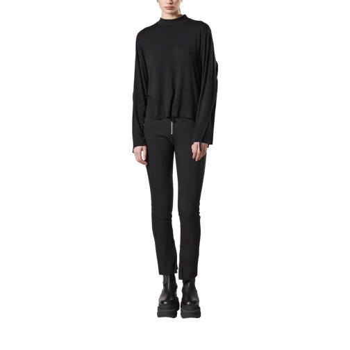 Thom Krom Chemises Longsleeve mit Rundhals black black