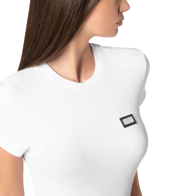 Philipp Plein T-Shirt T-Shirt Slim Fit weiss(Image 4)