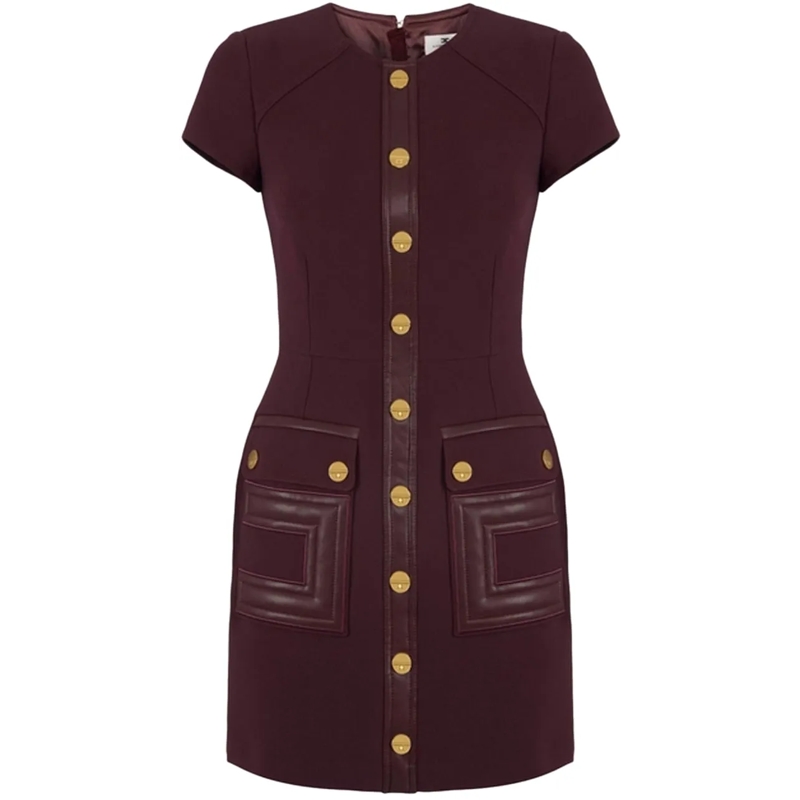 Elisabetta Franchi Robe midi Dresses Merlot rot