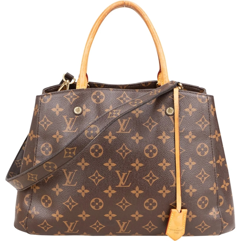 Louis Vuitton Tote Louis Vuitton Canvas Monogram Montaigne MM Handbag braun