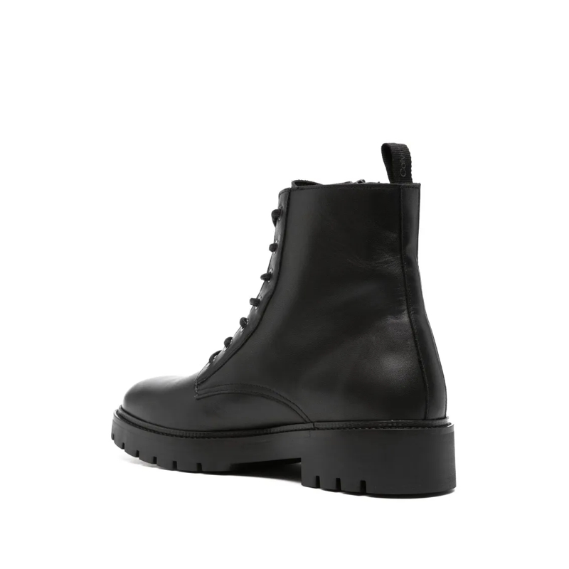 Calvin Klein Jeans Bottes Combat Mid Laceup Boot Zip Black