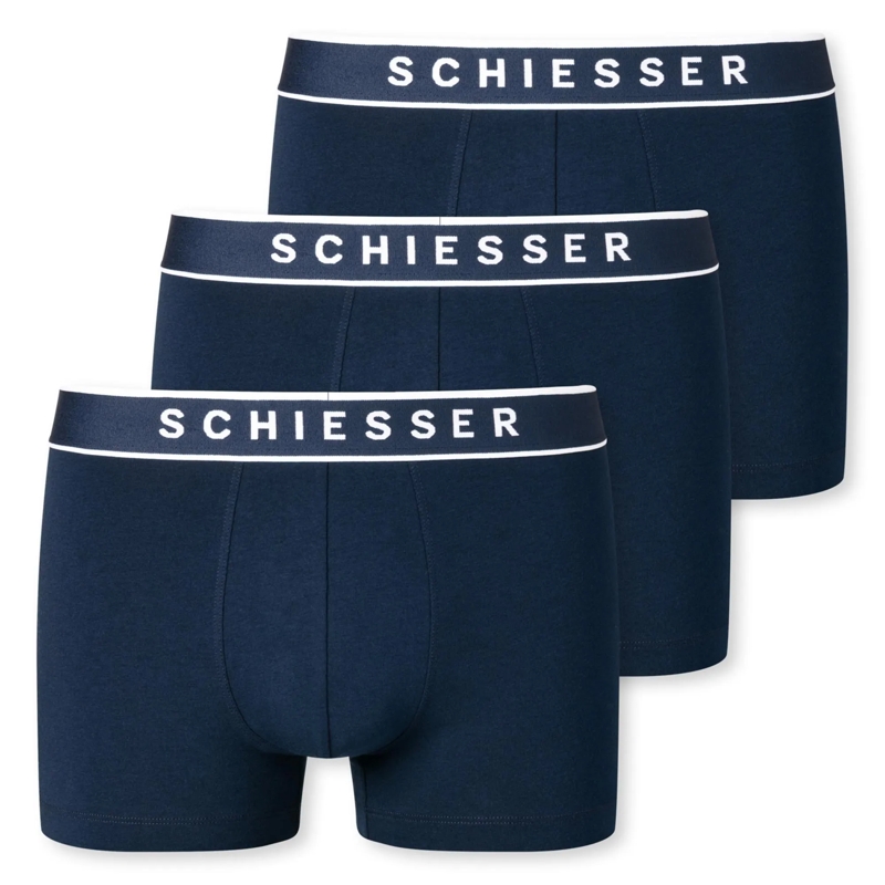 SCHIESSER  3PACK Shorts 3er Pack dunkel-blau