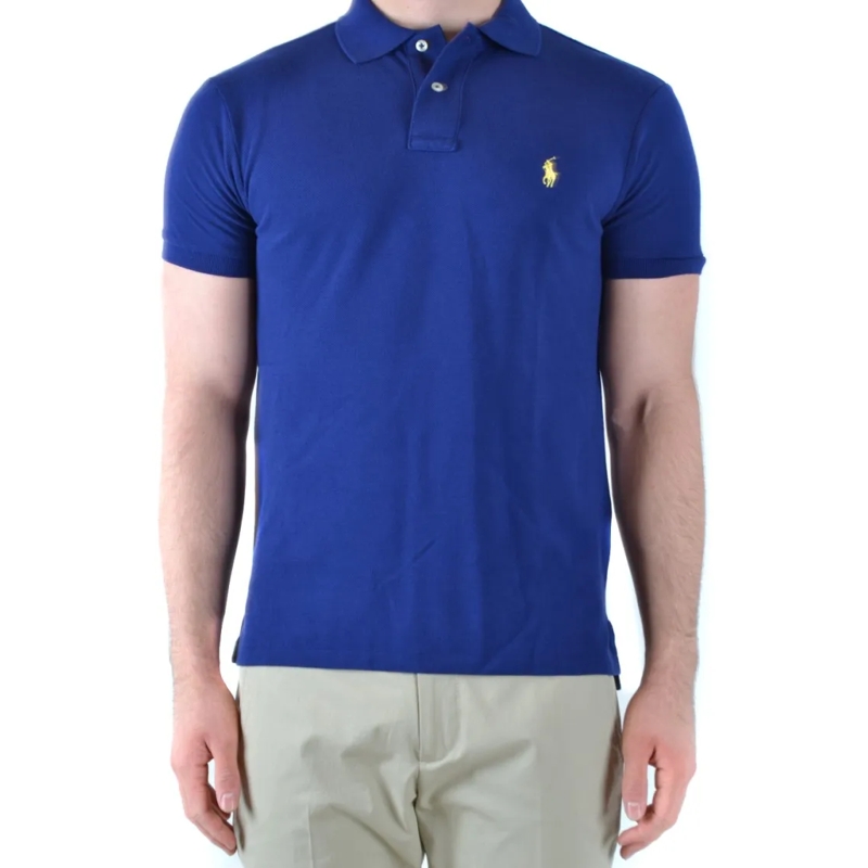 Polo Ralph Lauren Polohemd Fitted Royal Blue Polo T-Shirt Blue