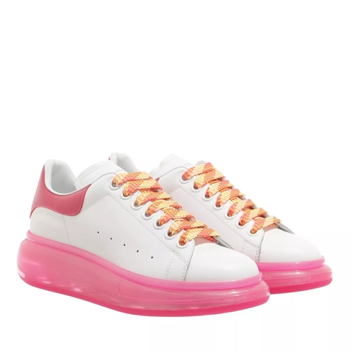 Alexander McQueen Oversized Sneakers White Bright Pink lage-top sneaker