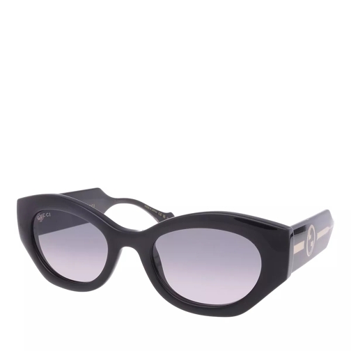 Gucci GG1553S-001 Black-Crystal-Grey Solglasögon