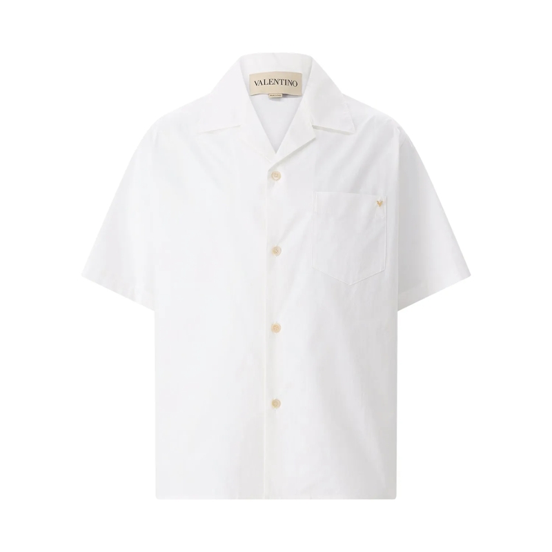 Valentino Garavani Hemd Hemd mit Logo weiß