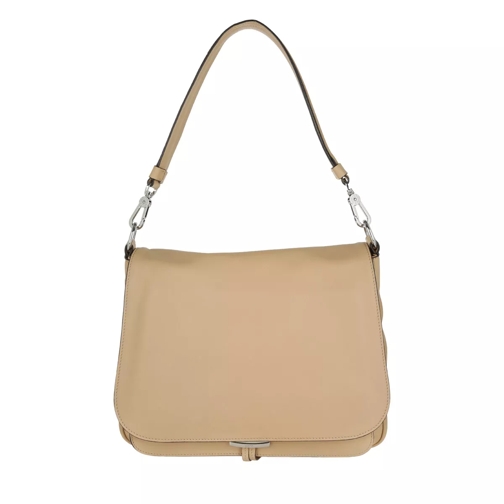 Abro Leather Velvet Handbag Natural Hobo Bag