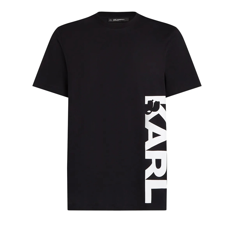 Karl Lagerfeld T-Shirt STRAND-T-SHIRT MIT KARL-LOGO schwarz