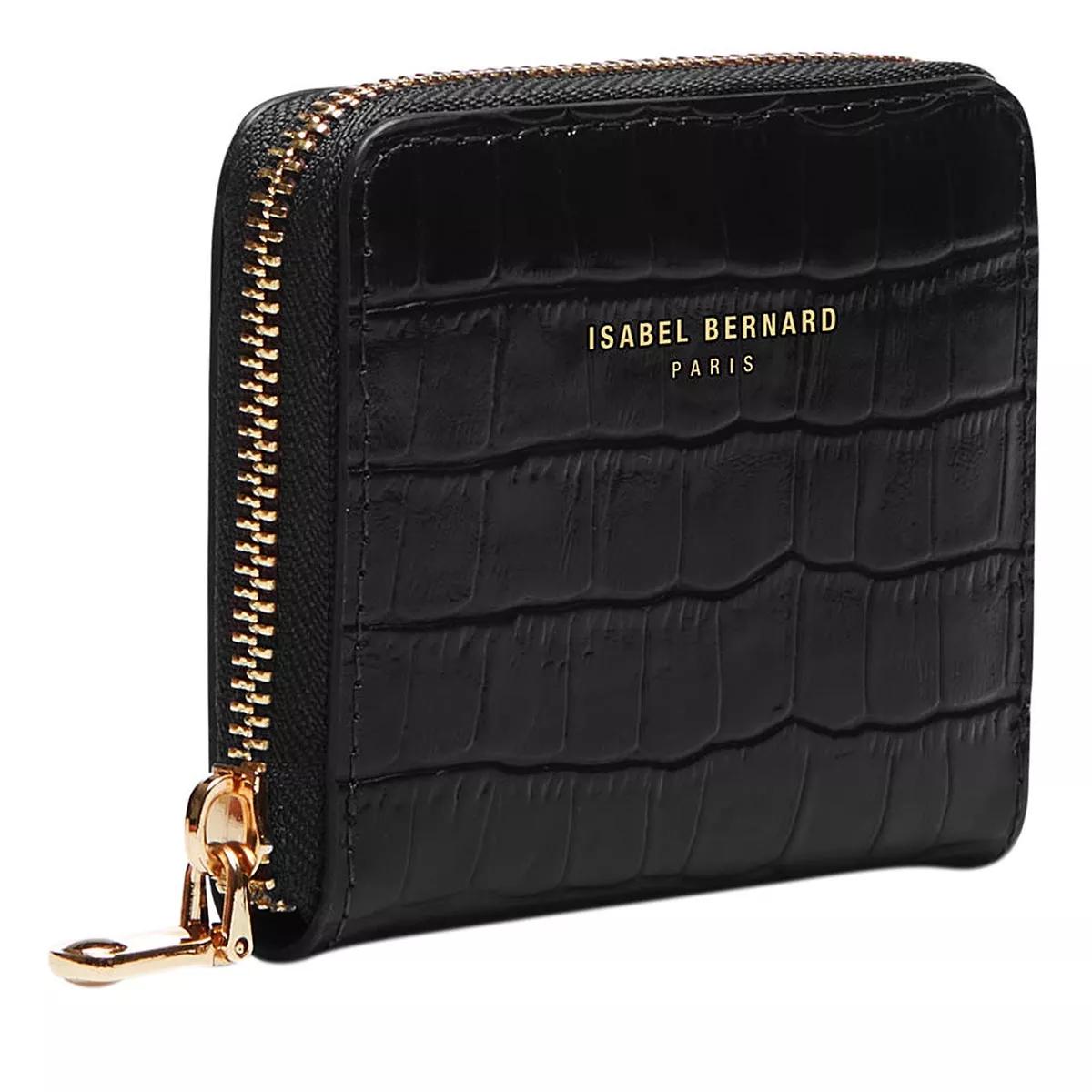 Thumbnail - Isabel Bernard Portemonnaie - Honoré Jules Croco Black Calfskin Leather Zipper W - Gr. unisize - in Schwarz - für Damen