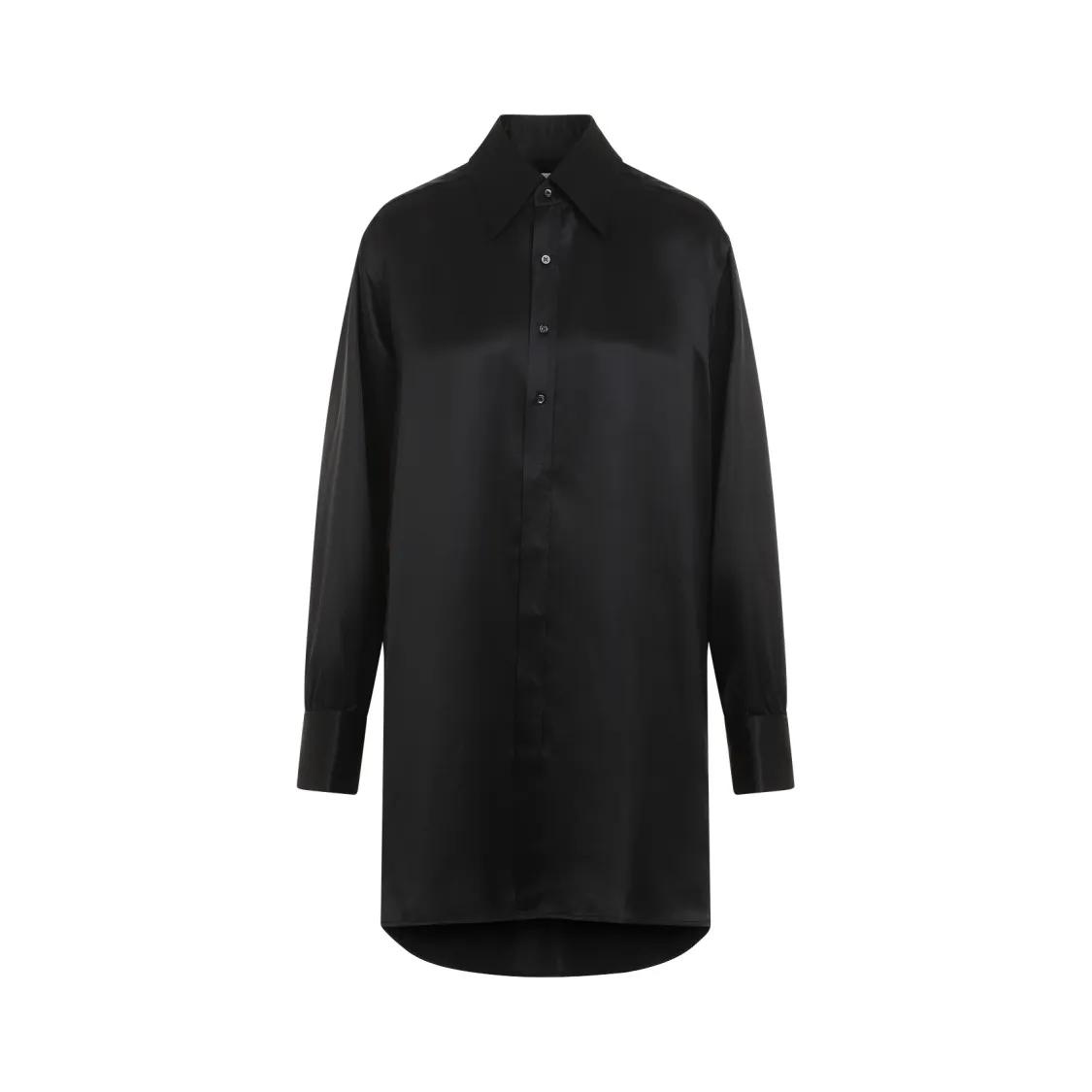 Maison Margiela - Black Silk Shirt - Größe 40 - schwarz