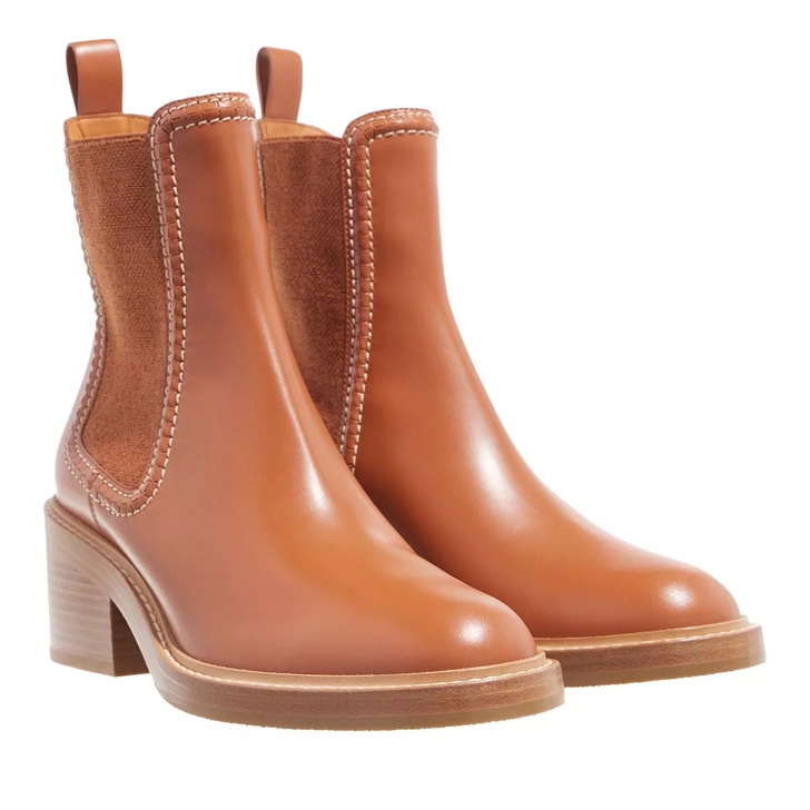 Chlo Mallo Ankle Boots Ochre Enkellaars