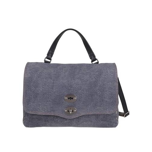 Zanellato Sac à bandoulière Postina Tela Genova M Blue