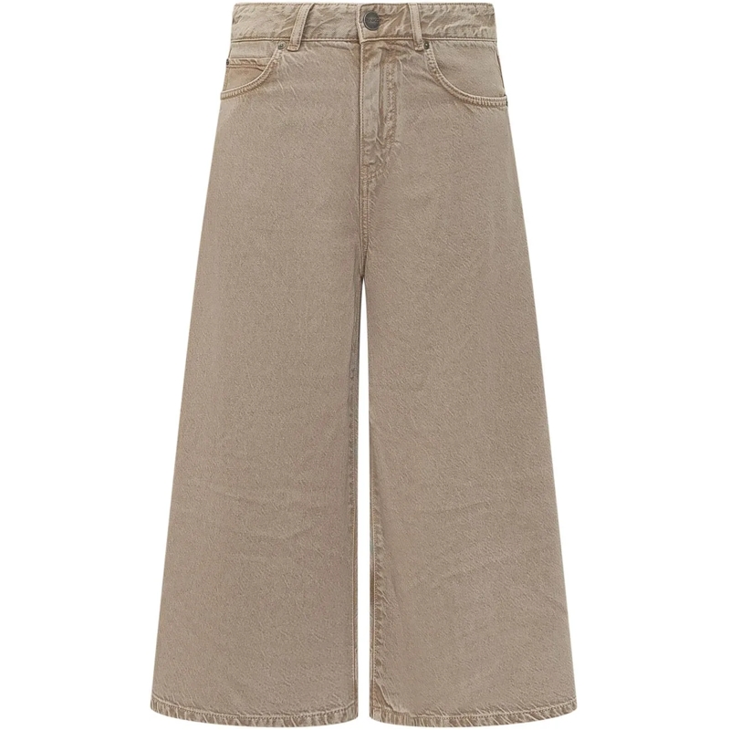 Pinko Shorts Bermuda in Denim con Tasche beige
