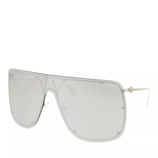 Alexander McQueen AM0313S Silver-Silver-Silver Sunglasses