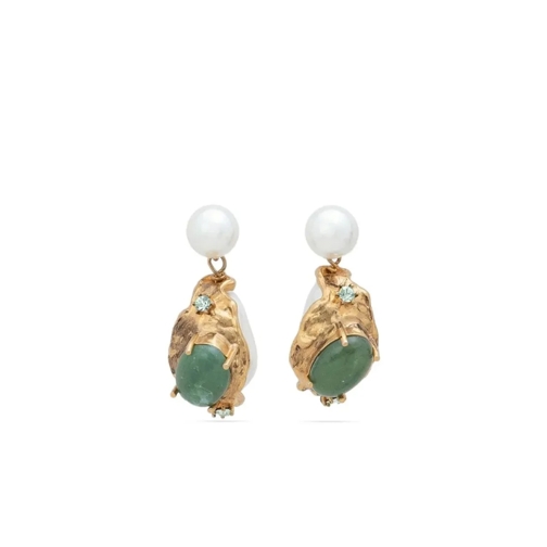 Marni Crystal-Embellished Drop Earrings Gold Ohrstecker