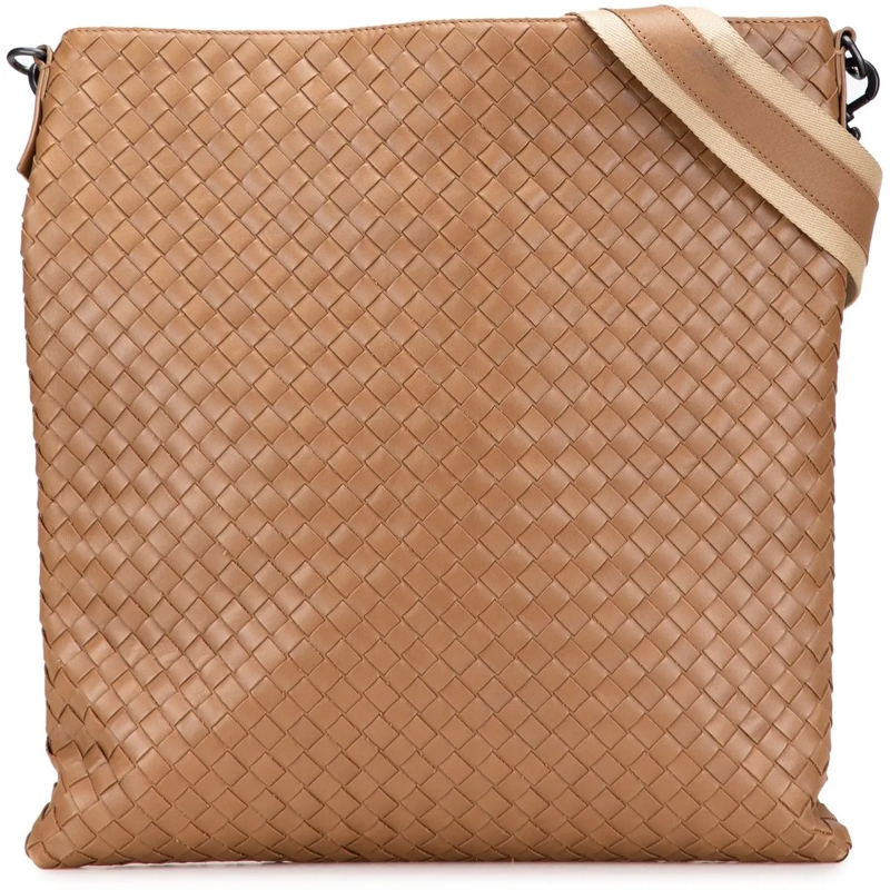 Bottega Veneta Schultertasche Nappa Intrecciato Crossbody braun