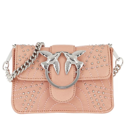 Pinko Frinire Belt Bag Chain Shoulder Bag Rosa Corallo Crossbody Bag