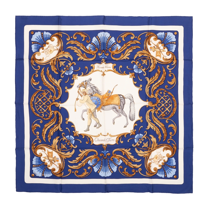 Hermès Halstuch Scarf blau
