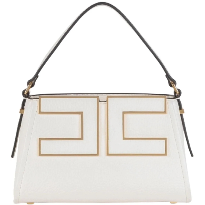Elisabetta Franchi Tote Bags Milk weiß