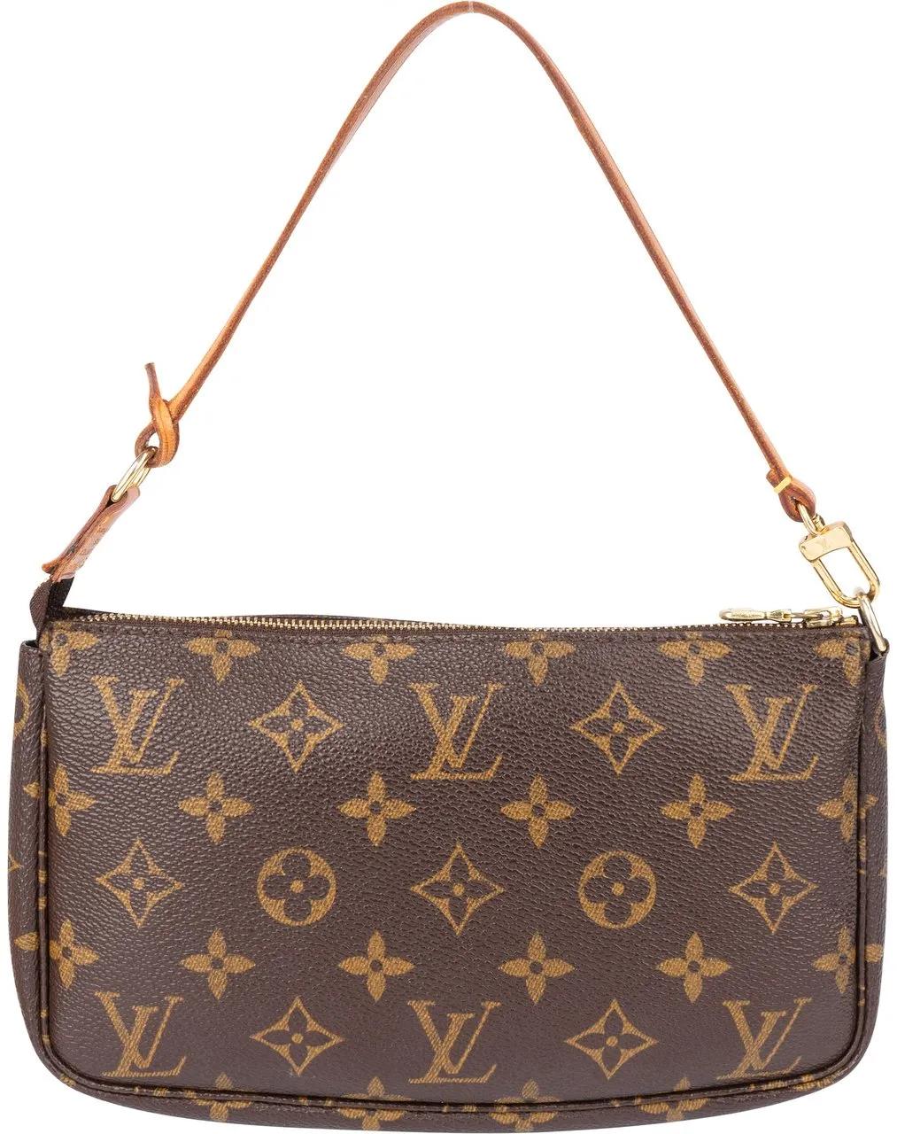 Louis Vuitton Crossbody Bags - Louis Vuitton Canvas Monogram Pochette Accessoire - Gr. unisize - in Braun - für Damen