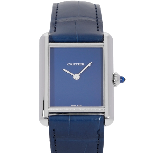 Cartier Montre automatique Tank Blau (Image 2)