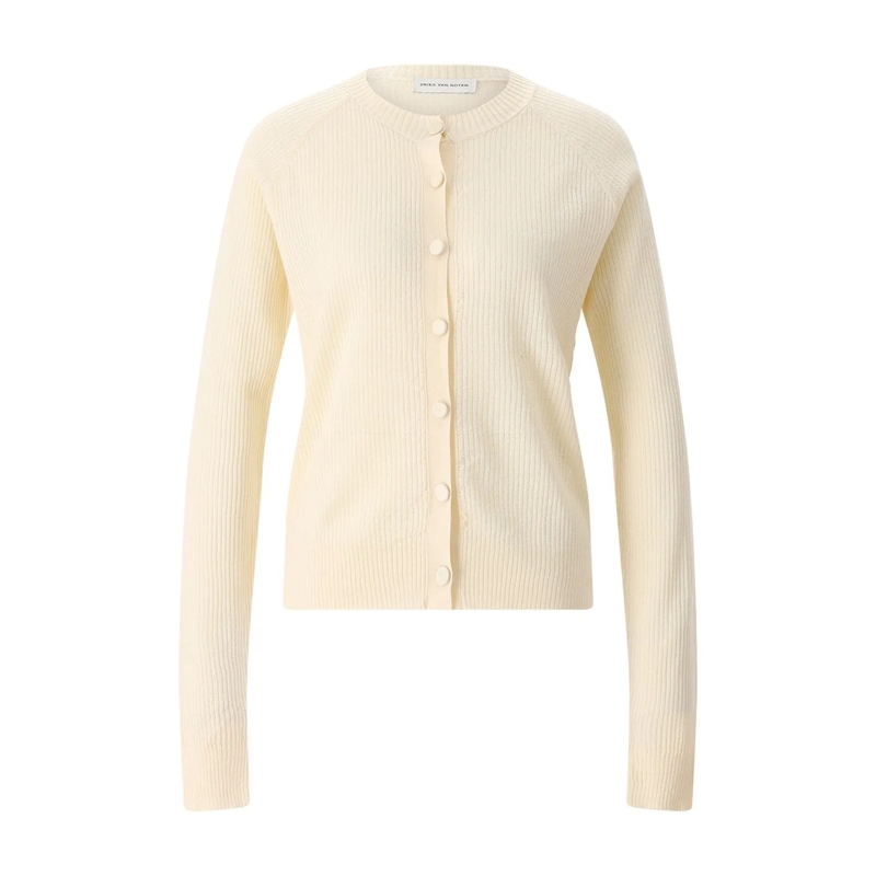 Dries Van Noten Vest Strickjacke Tobinas beige