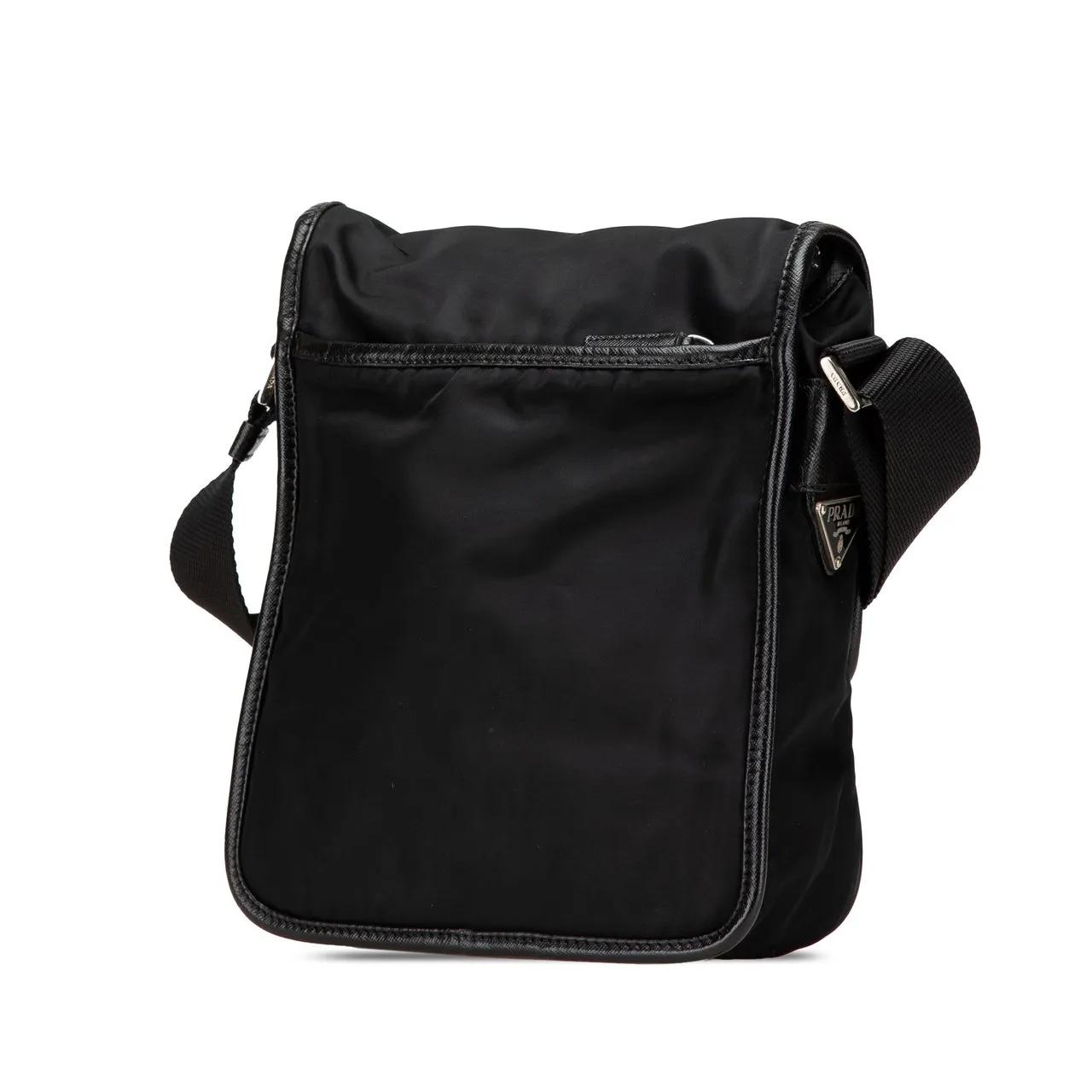 Thumbnail - Prada Hobo Bags - Tessuto Buckle Messenger Bag - Gr. unisize - in Schwarz - für Damen