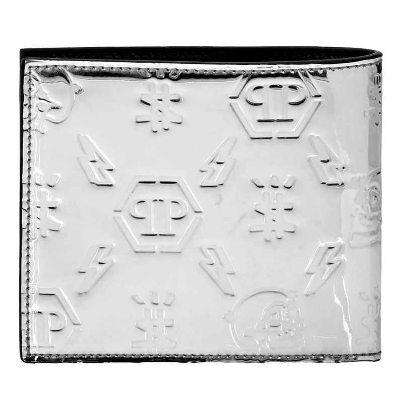 Philipp Plein Geldbörse Geldbörse Monogram silber