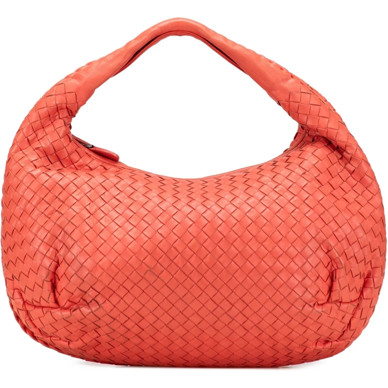 Bottega Veneta Schultertasche Medium Nappa Intrecciato Belly Hobo orange