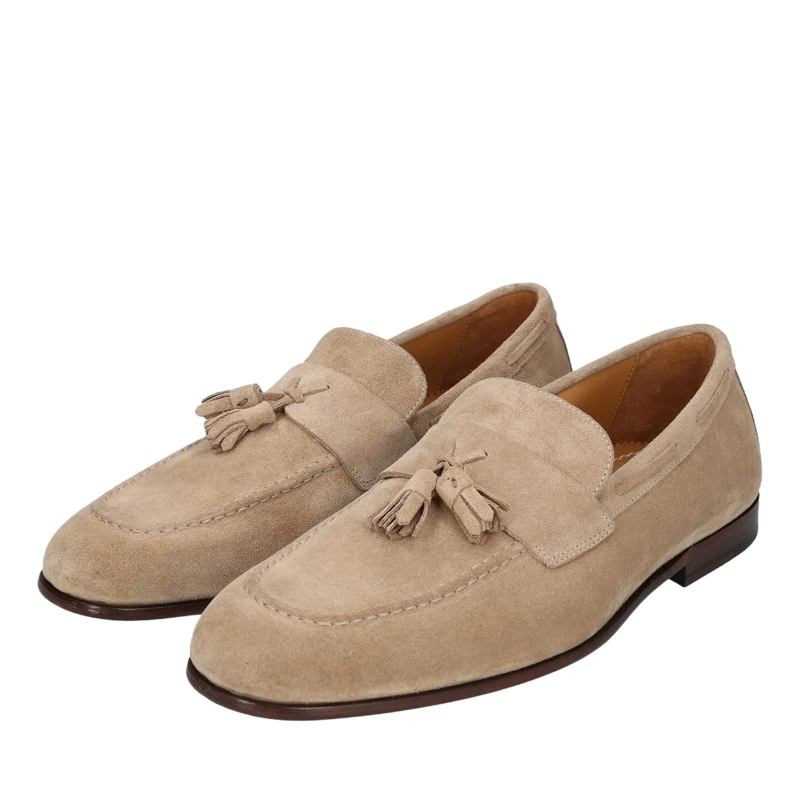 Heinrich Dinkelacker Loafer Loafer Amalfi Plain Tassel V hell-braun(Image 2)