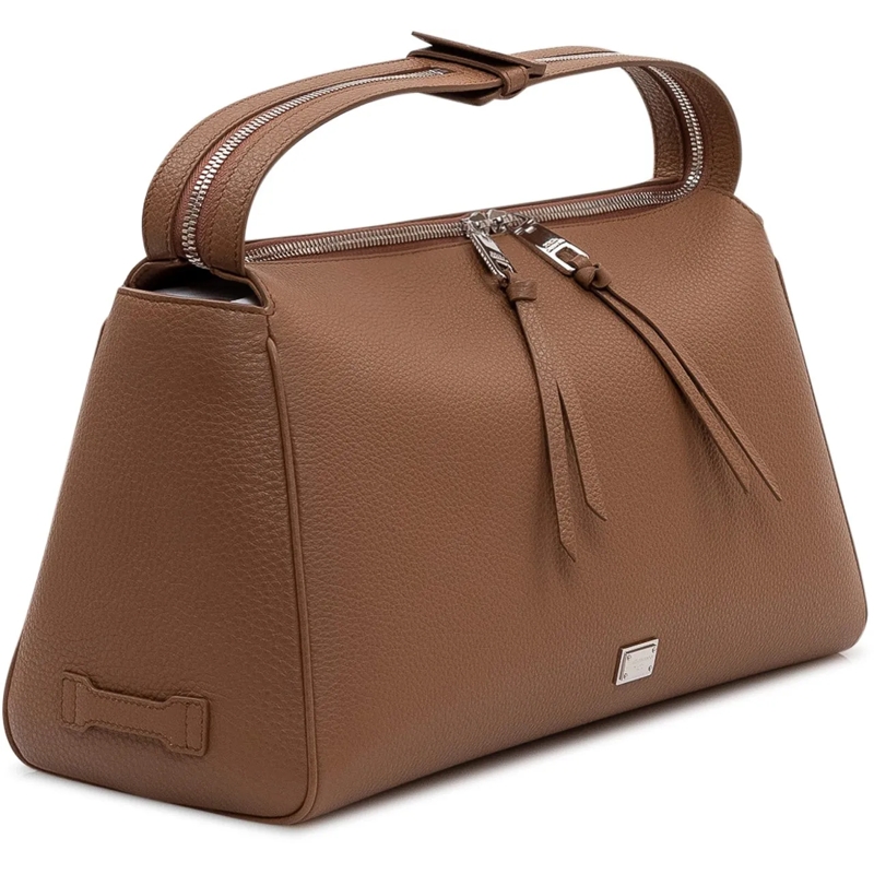 Dolce&Gabbana Schultertasche Borsa a Spalla con Tracolla Regolabile beige(Image 3)