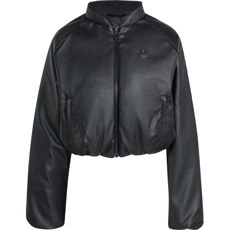 Adidas Übergangsjacke Pleather Bomber Black schwarz