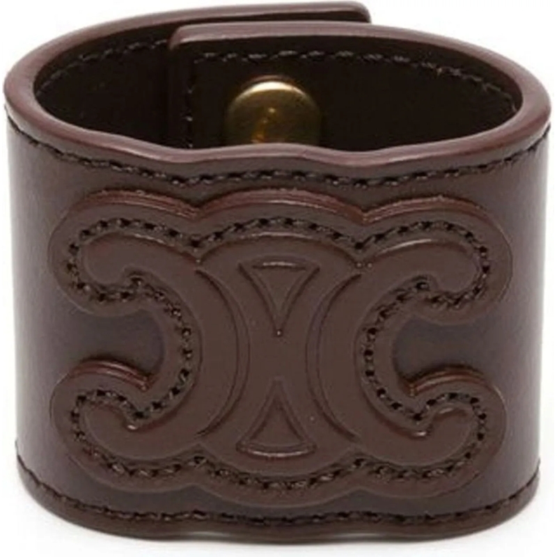 Celine T-Shirt Celine Leather Hair Cuff braun