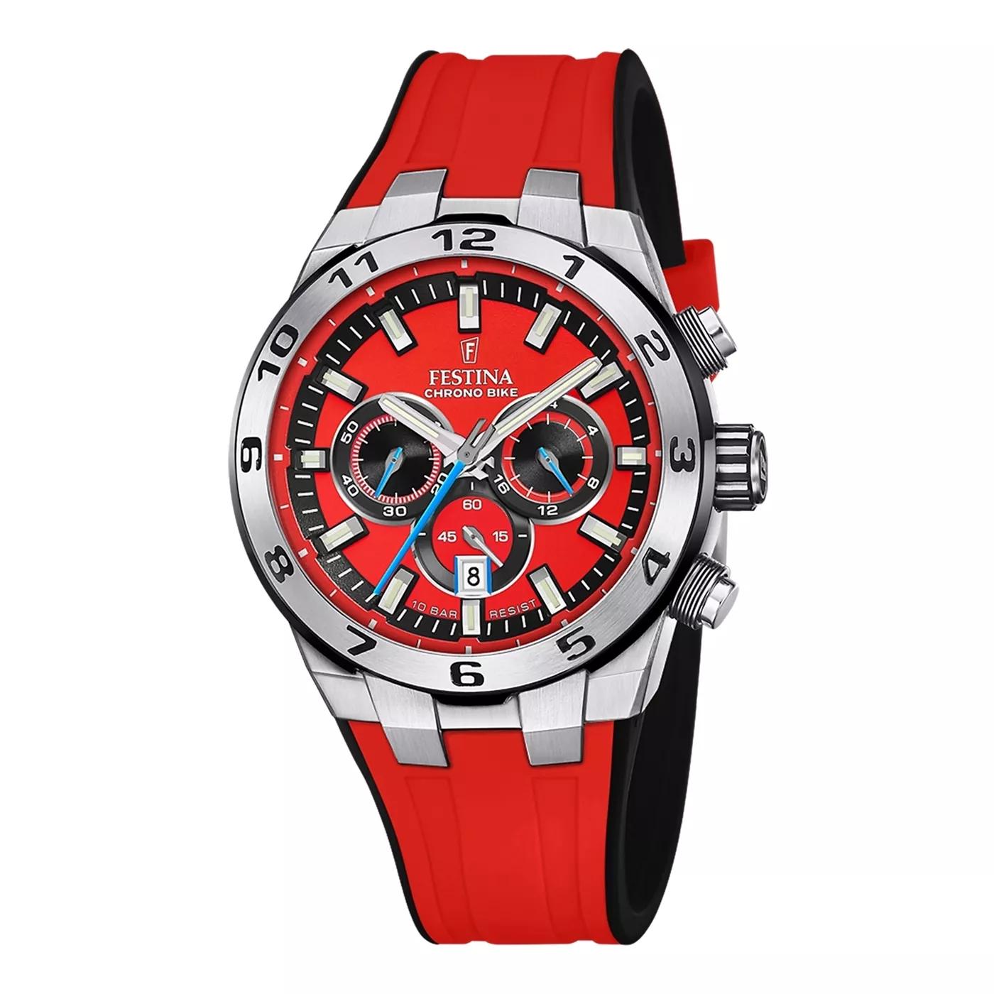 Festina Uhren - Festina Chrono Bike herren Uhr Rot F20671/5 - Gr. unisize - in Silber - für Damen