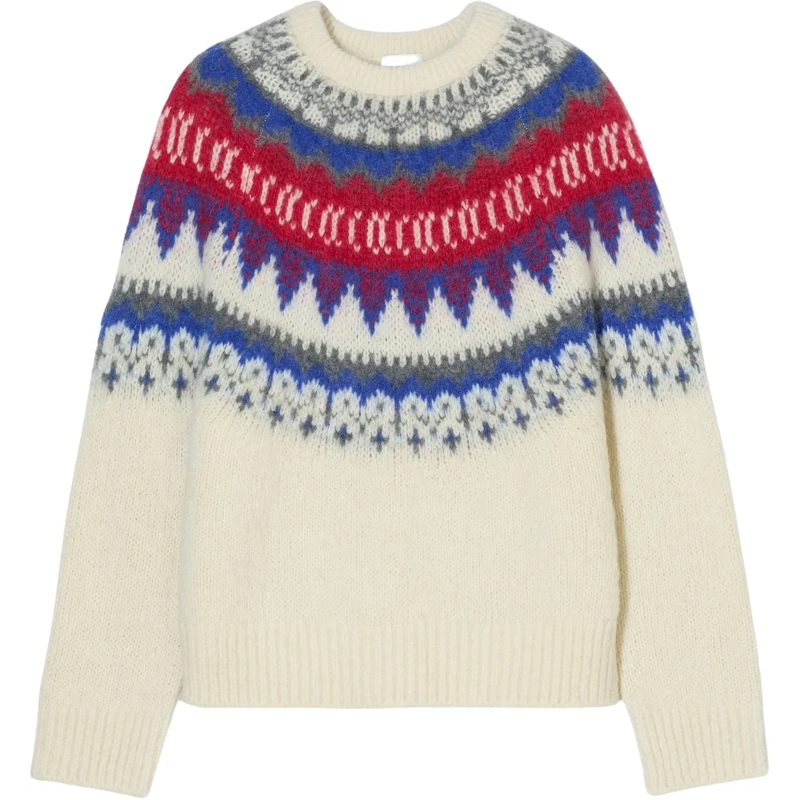 Closed  Closed Crew Neck Long Sleeve Truien Ecru C96419-94 weiß