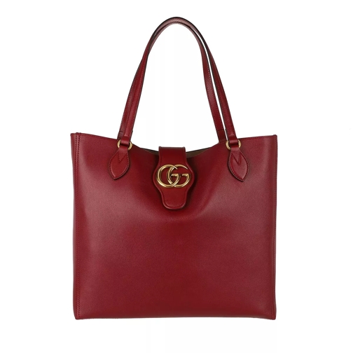 Gucci Dhalia Tote Bag Leather New Cherry Red Shoppingväska