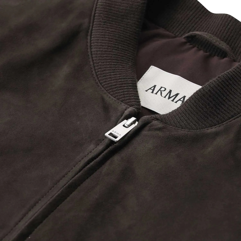 Arma Blouson Jacke Didier aus Leder grau(Image 3)