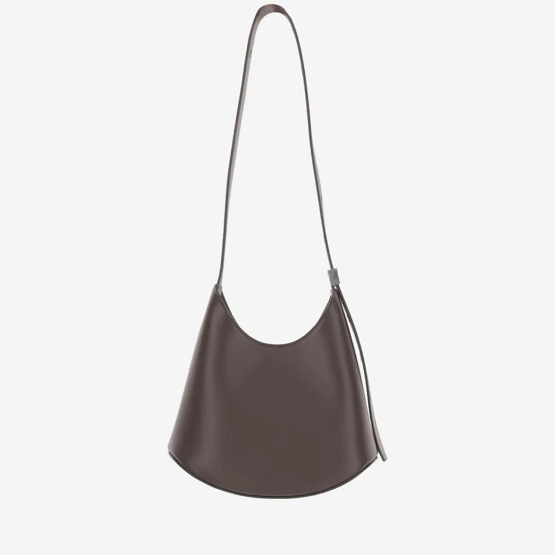 Jil Sander Hobo bags Eldorado Small Leather Shoulder Bag in bruin
