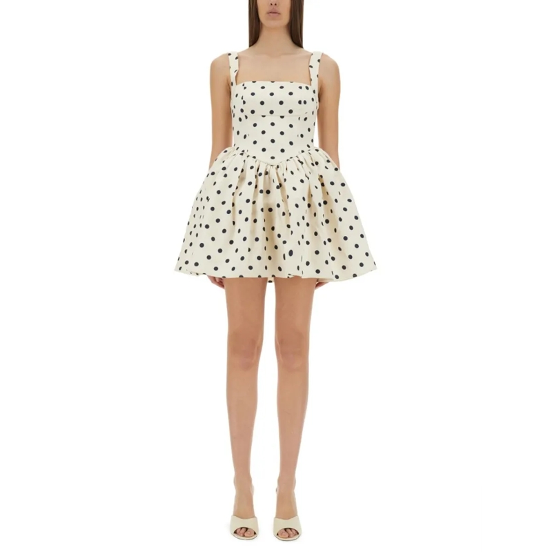 Self Portrait Minikleid "Polka Dot" Mini Dress Neutrals