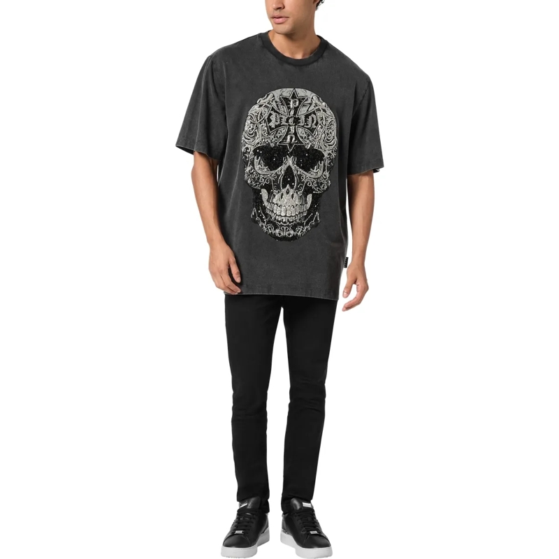 Philipp Plein T-Shirt T-Shirt Rundhalsausschnitt Ss Skull schwarz(Image 4)