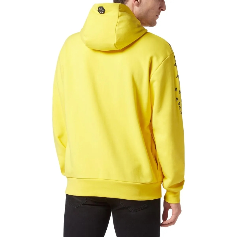 Philipp Plein Sweatshirt Hoodie Skull&Bones gelb